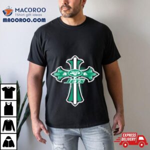 Nfl Green Crusader Cross New York Jets Tshirt