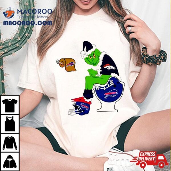 Nfl Grinch Buffalo Bills And Denver Broncos Shirt