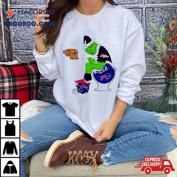 Nfl Grinch Buffalo Bills And Denver Broncos Shirt