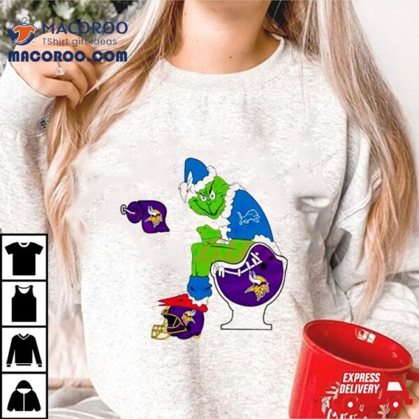 Nfl Grinch Detroit Lions Vs Minnesota Vikings Shirt