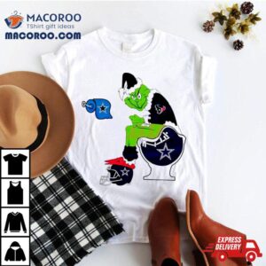 Nfl Grinch Houston Texans And Dallas Cowboys Tshirt