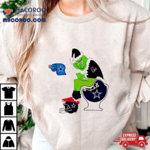 Nfl Grinch Houston Texans And Dallas Cowboys Tshirt