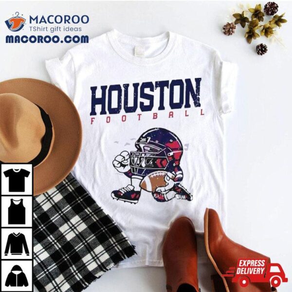 Nfl Houston Texans Football Helmet Run Vintage T Shirt