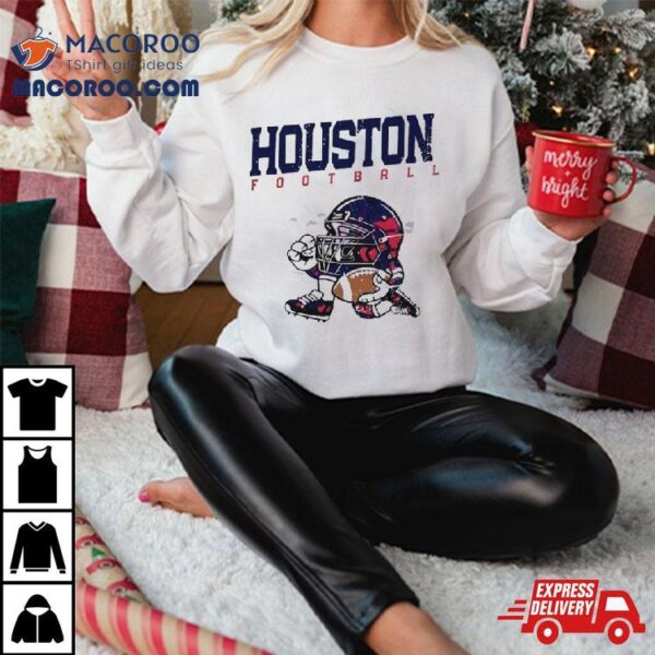 Nfl Houston Texans Football Helmet Run Vintage T Shirt