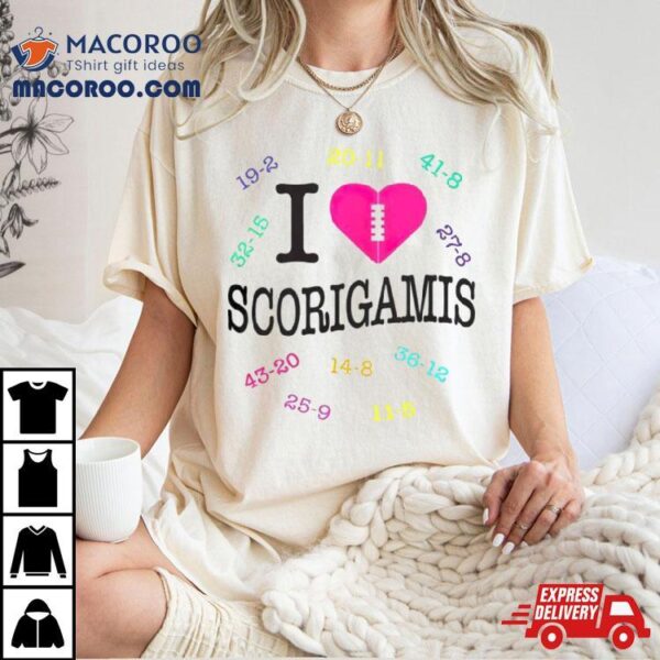 Nfl I Love Scorigamis Shirt