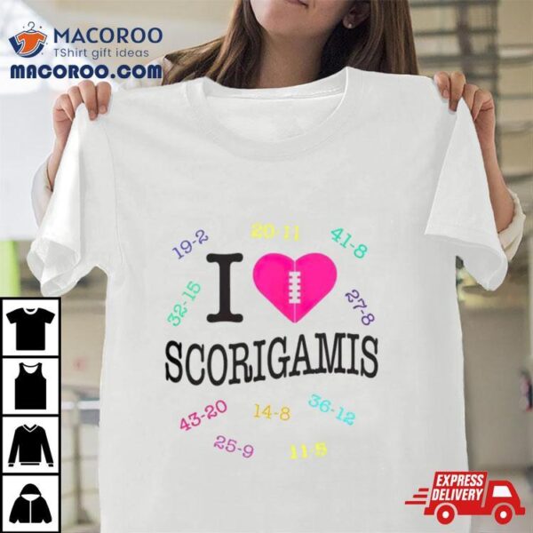 Nfl I Love Scorigamis Shirt