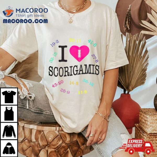 Nfl I Love Scorigamis Shirt