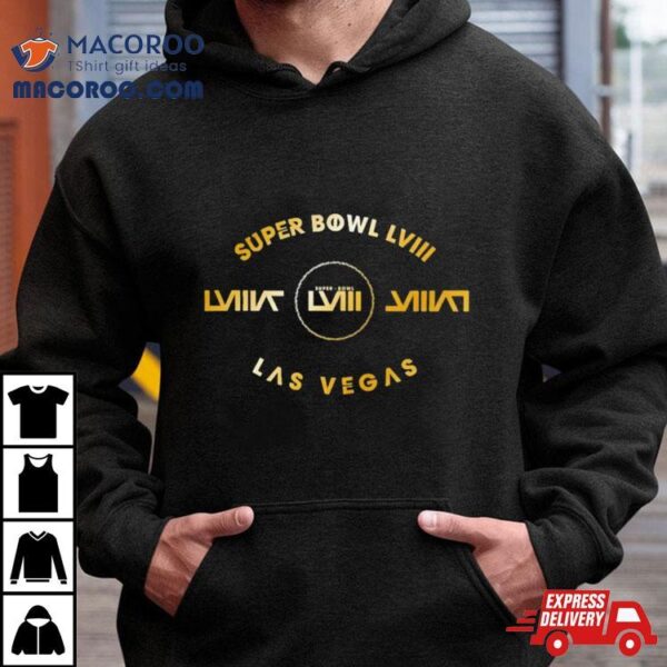 Nfl Team Apparel Super Bowl Lviii Luxury Black Tee Shirt