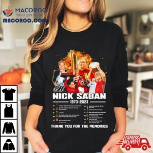 Nick Saban 2007 2023 Alabama Football The Legend 7x National 5x Sec Coach Of The Year Memories Shirt