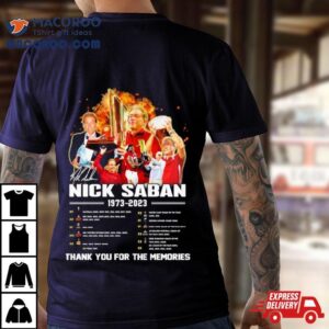 Nick Saban Alabama Football The Legend X National X Sec Coach Of The Year Memories Tshirt