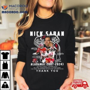 Nick Saban Alabama Crimson Tide Thank You Tshirt