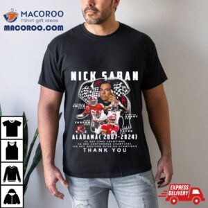 Nick Saban Alabama Crimson Tide Thank You Tshirt