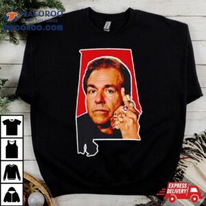 Nick Saban Alabama Football State Shape Tshirt