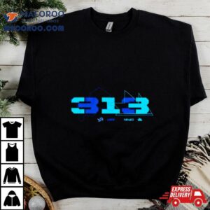 Ninja X Detroit Lions 313 Logo Shirt