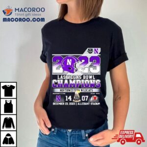 Northwestern Wildcats Las Vegas Bowl Champions Tshirt