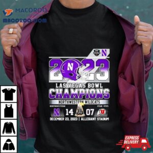 Northwestern Wildcats Las Vegas Bowl Champions Tshirt