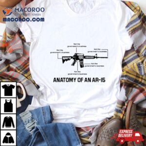 Not The Government’s Business Anatomy Of An Ar15 T Shirts