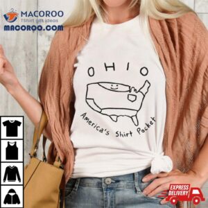 Ohio America’s Shirt Pocket Cute Map Shirt