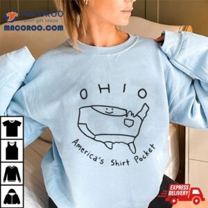 Ohio America S Pocket Cute Map Tshirt