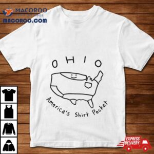 Ohio America S Pocket Cute Map Tshirt