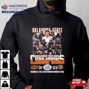 Oklahoma State Cowboys Football Team Tax Act Texas Bowl Champions Tshirt