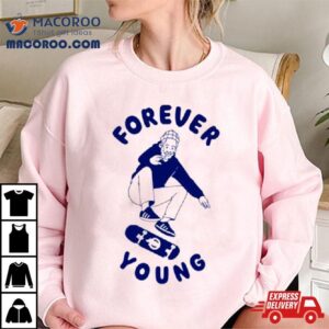 Old Man Skateboarding Forever Young Tshirt