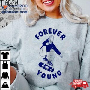 Old Man Skateboarding Forever Young Tshirt