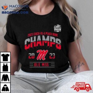 Ole Miss Rebels Chick Fil A Peach Bowl Champions Tshirt