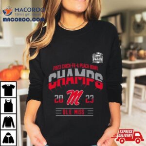 Ole Miss Rebels Chick Fil A Peach Bowl Champions Tshirt