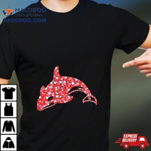 Orcas Killer Whale Valentines Day Shape Heart Love Tshirt