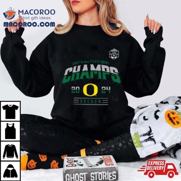 Oregon Ducks 2024 Fiesta Bowl Champions Locker Room T Shirt