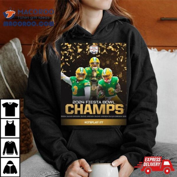 Oregon Ducks 2024 Fiesta Bowl Champions Vrbo Fiesta Bowl T Shirt