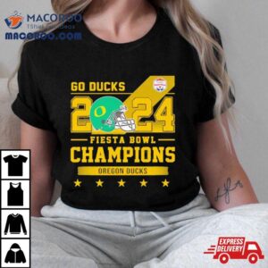 Oregon Ducks Football Go Ducks Fiesta Bowl Champions Helme Tshirt