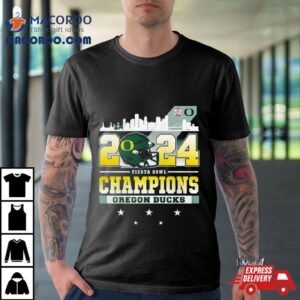 Oregon Ducks Skyline Fiesta Bowl Champions Tshirt