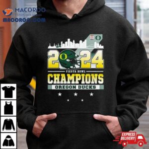 Oregon Ducks Skyline Fiesta Bowl Champions Tshirt