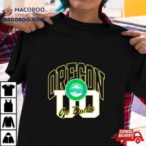 Oregon Go Ducks Universitas Oregonensis Mens Agitat Molem Logo Shirt
