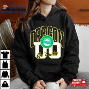 Oregon Go Ducks Universitas Oregonensis Mens Agitat Molem Logo Tshirt