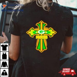 Original Nfl Green Crusader Cross Green Bay Packers Tshirt