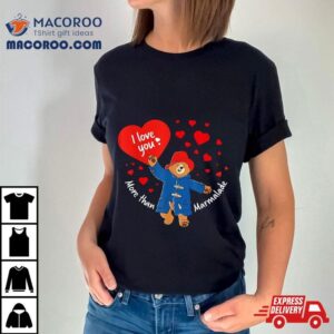 Paddington Bear Love Marmalade Red Hear Tshirt