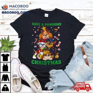 Paw Patrol Have A Pawsome Christmas Holiday T Shirt