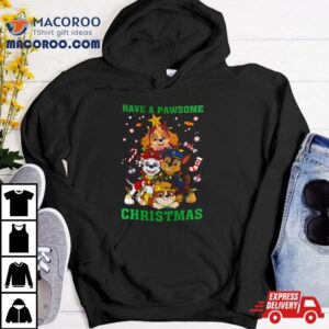 Paw Patrol Have A Pawsome Christmas Holiday Tshirt