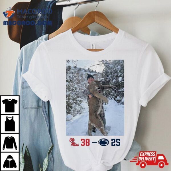 Peach Bowl Champs Ole Miss 38 Penn State Nittany Lions 25 T Shirt