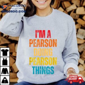 Pearson Proud Family Retro Reunion Last Name Surname Tshirt