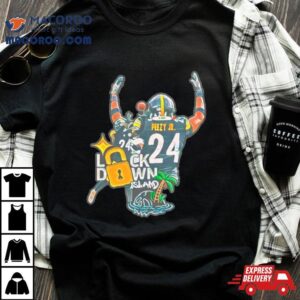 Peezy Jr Steelers Football Welcome To Lock Down Island Tshirt