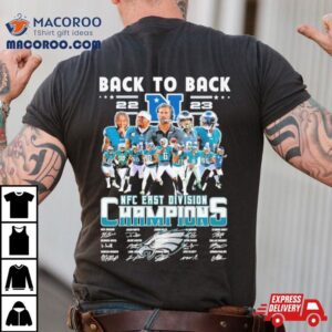 Philadelphia Eagles Back To Back Nfc East Division Champions Signatures Tshirt