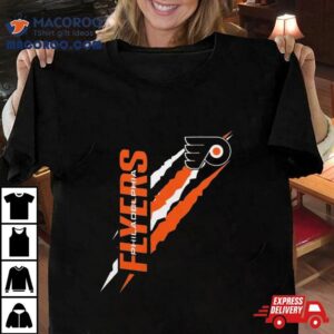 Philadelphia Flyers Starter Black Color Scratch Tshirt