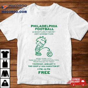 Philadelphia Football A Bootleg Art Exhibition More Than Fifty Parking Lot Gas Station Tshirt