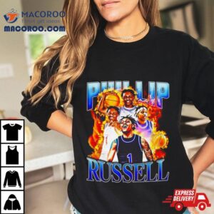 Phillip Russell Ut Arlington Mavericks Basketball Graphic Tshirt