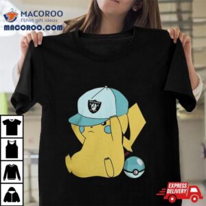 Pikachu Wear The Hat Las Vegas Raiders Football Logo S Tshirt