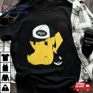 Pikachu Wear The Hat New York Jets Football Logo S Tshirt